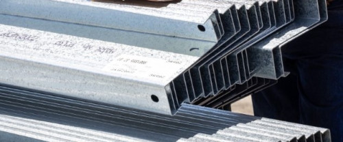 Stacked Z shaped purlins in a dispatch yard